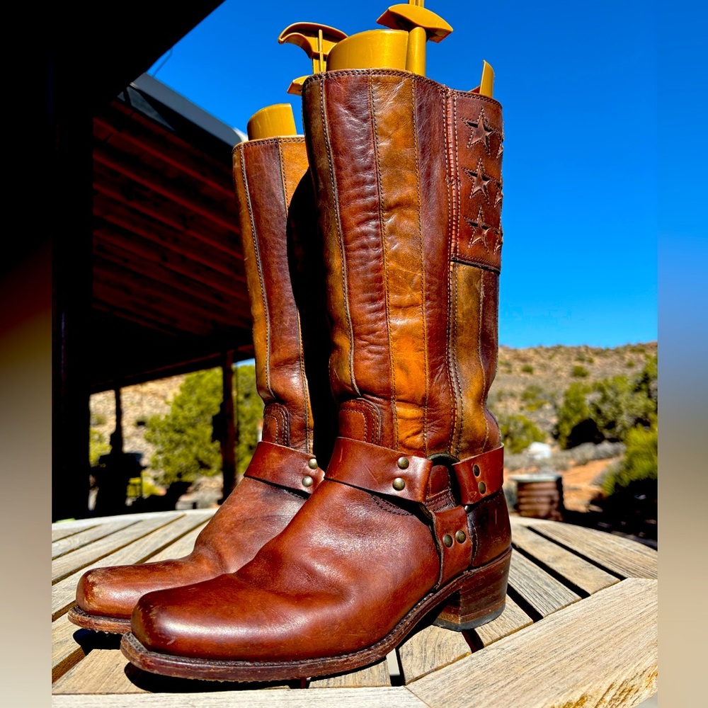 Frye 🇺🇸Americana Harness 150th Anniversary Boots - Picture 5 of 16